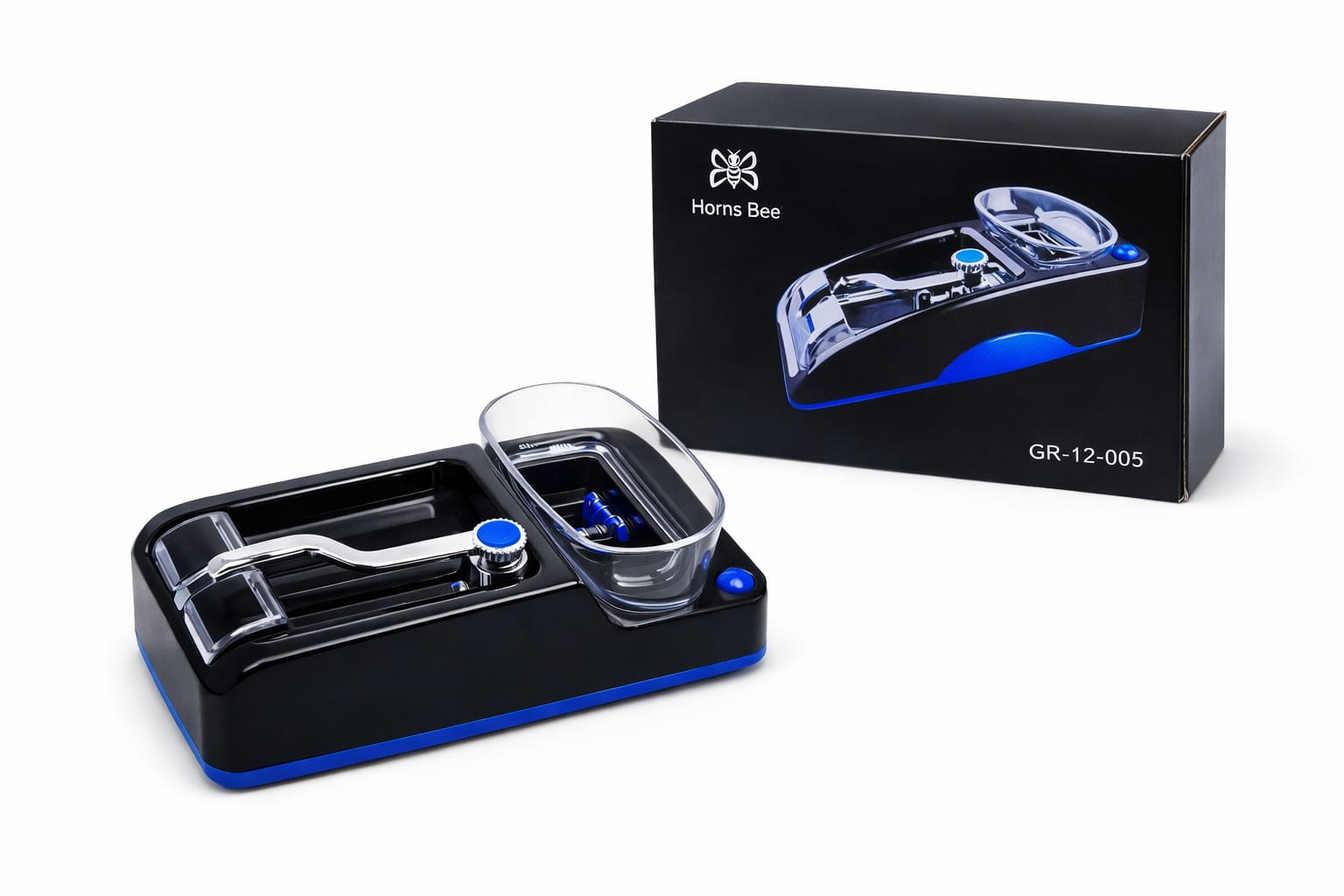 Elektrischer Zigarettenstopfer blau